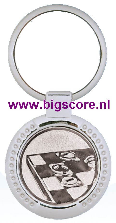 SL-7 Sleutelhanger Zilver LAATSTE 7 OP=OP!!